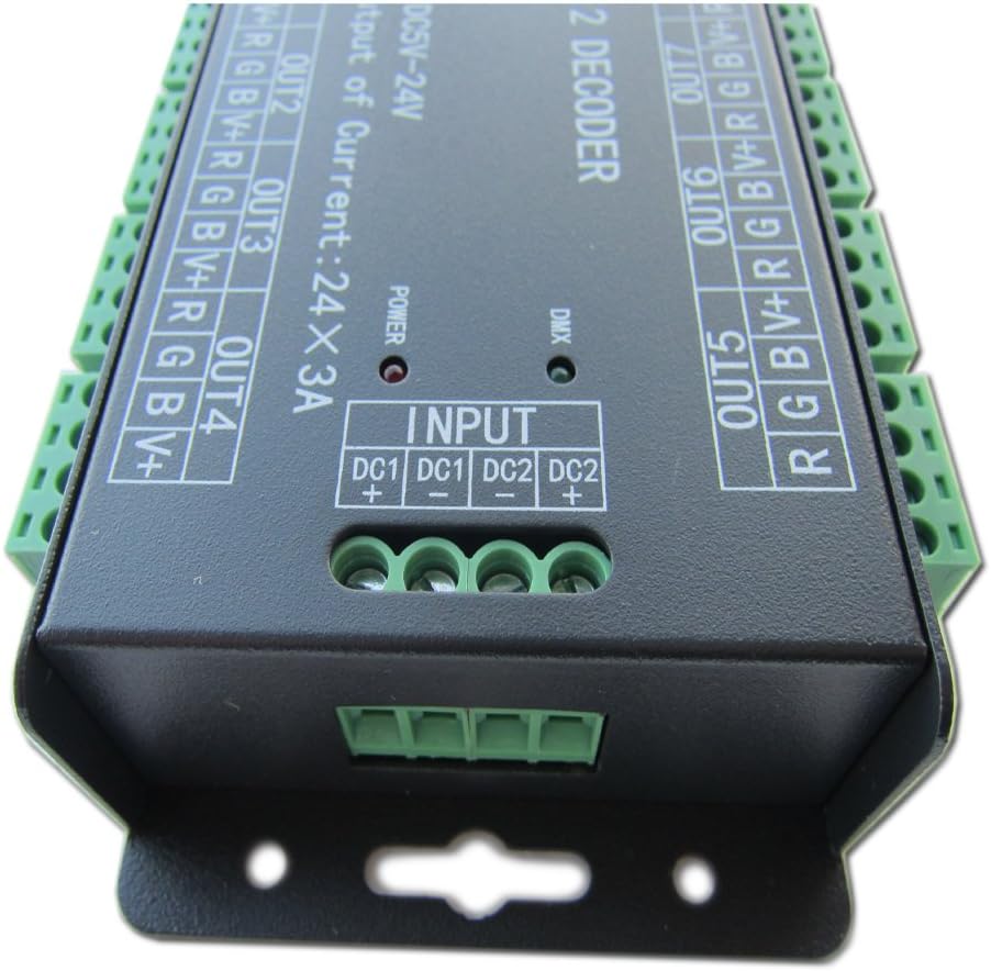 24 Channel DMX512 LED Decoder Dimmer DC 5V-24V M650880