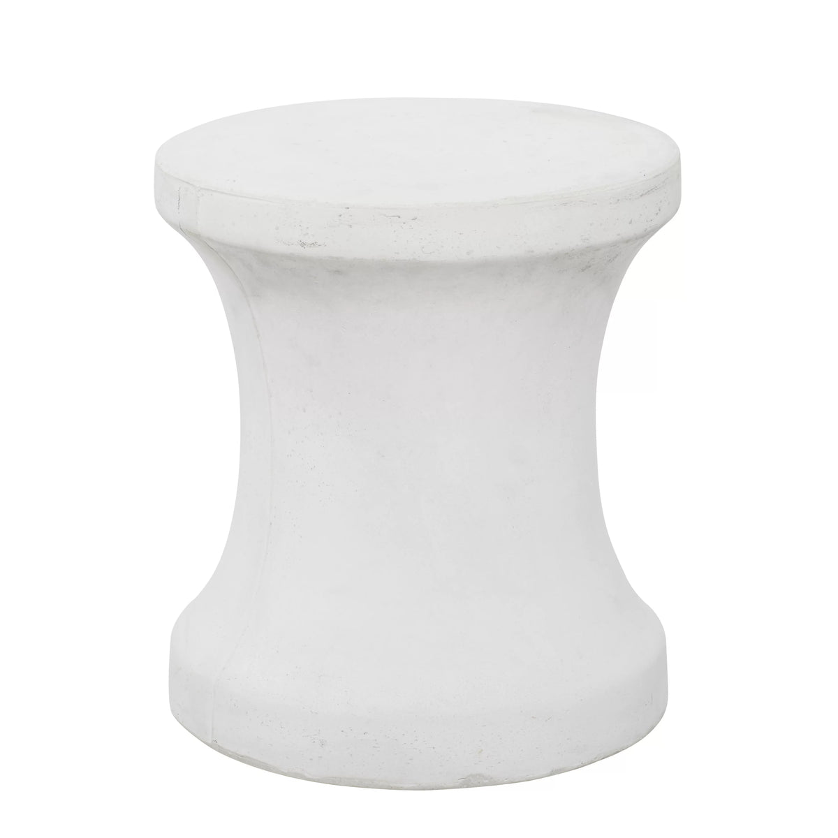 White Fiberclay Outdoor Accent Table O437