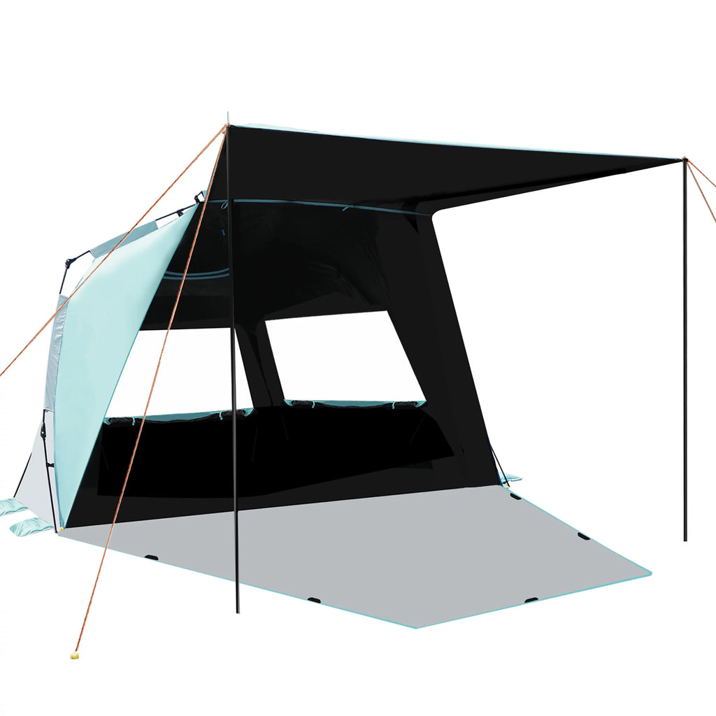 XL Pop-up Canopy Beach Tent for 4-6 Person, UPF 50+ Mint Green F379655