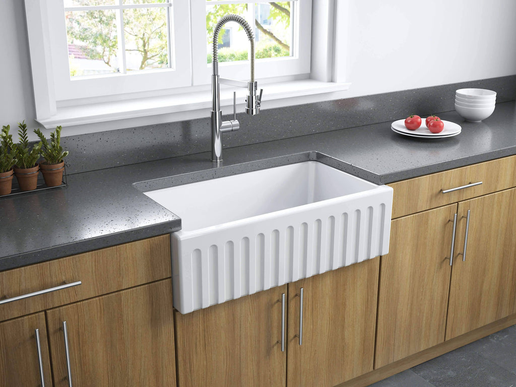 Reversible Fireclay Farmhouse Sink D569
