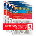 15x20x1 AC Furnace Air Filter 4-Pack K90151