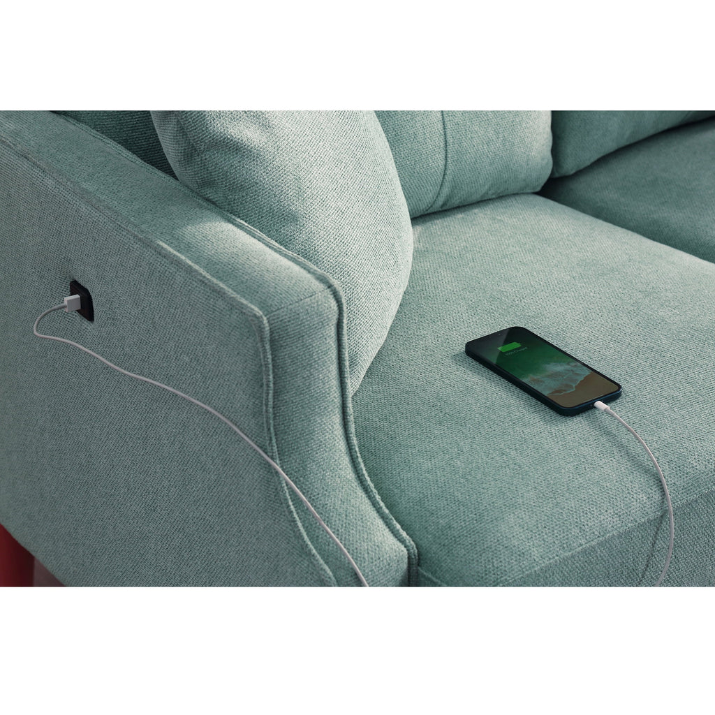 3 Seater Sofa with Waterproof Fabric and USB Charge Port B7334