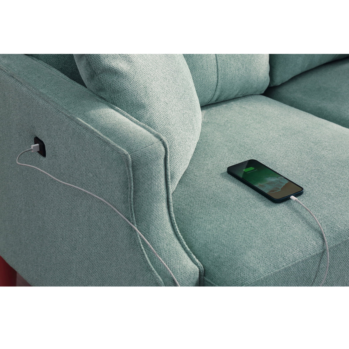 3 Seater Sofa with Waterproof Fabric and USB Charge Port B7334