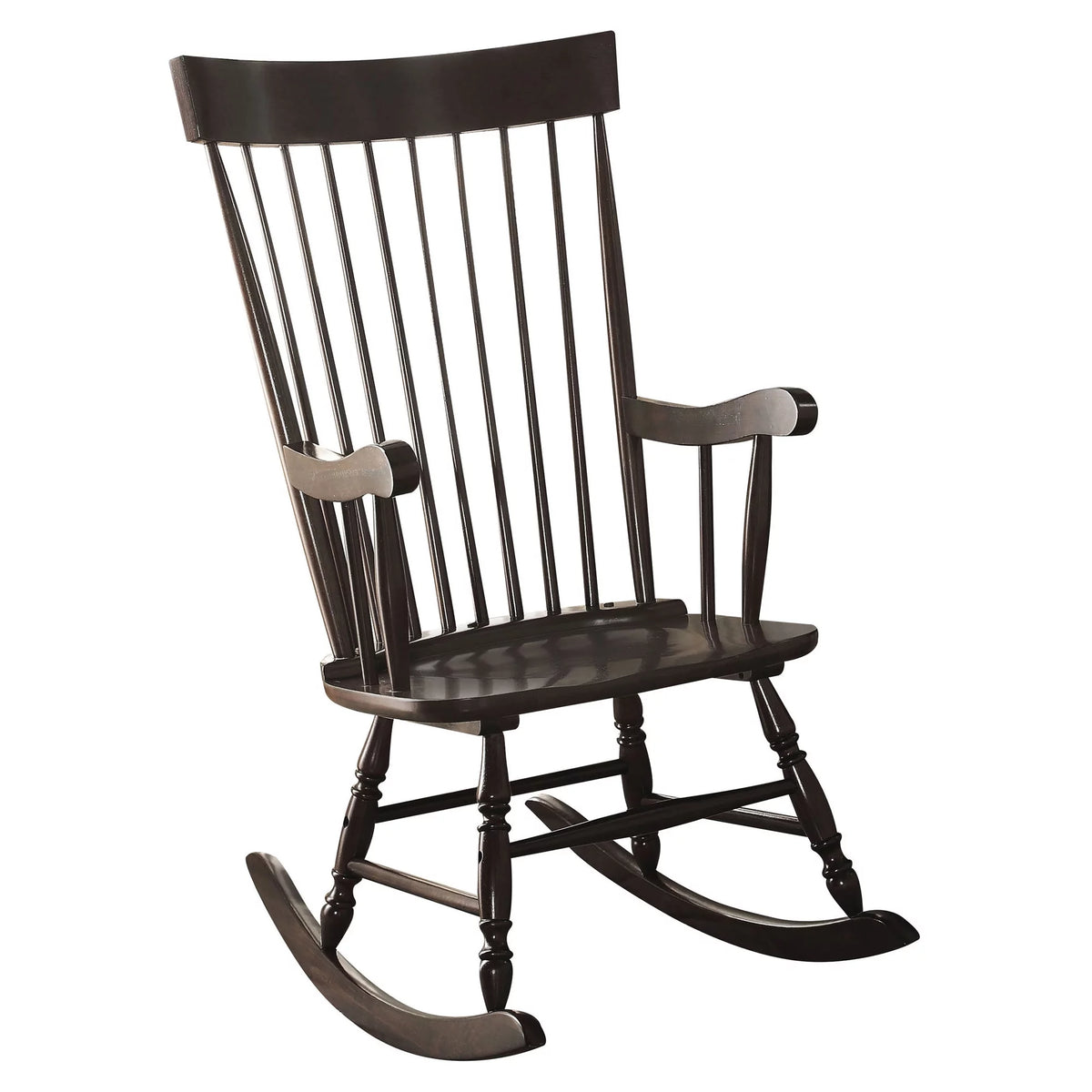 Black Wooden Rocking Chair S873