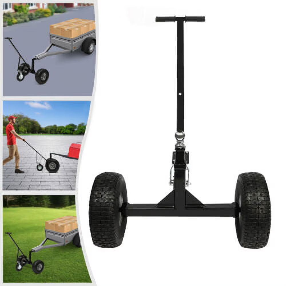 Adjustable Trailer Dolly Mover 800lbs Manual with 3 Casters P100