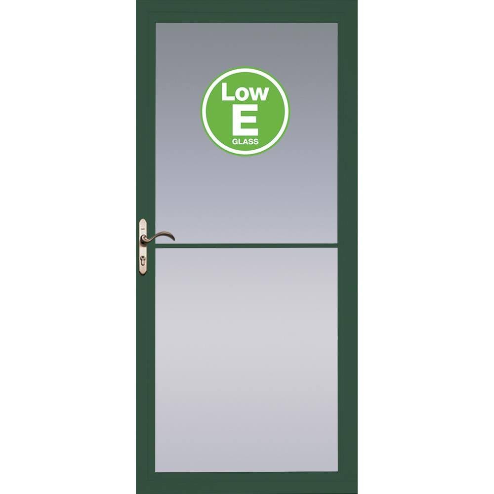 Green Full-view Aluminum Storm Door V739