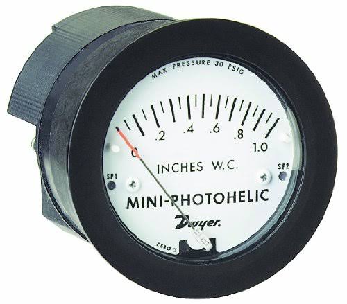 Differential Pressure Switch/Gauge, Range 0-125 PA Q42726