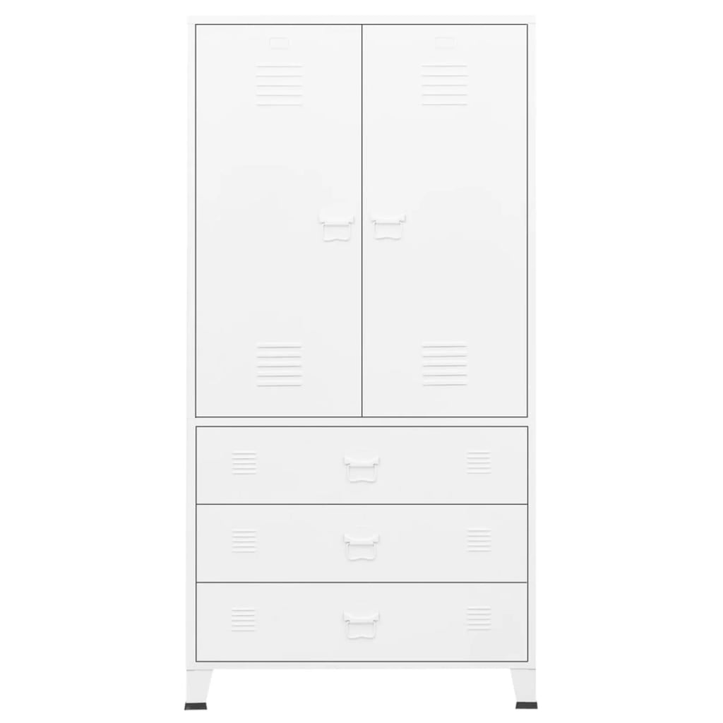 Wardrobe with Hanging Rod, Storage Shelves and Drawers D780