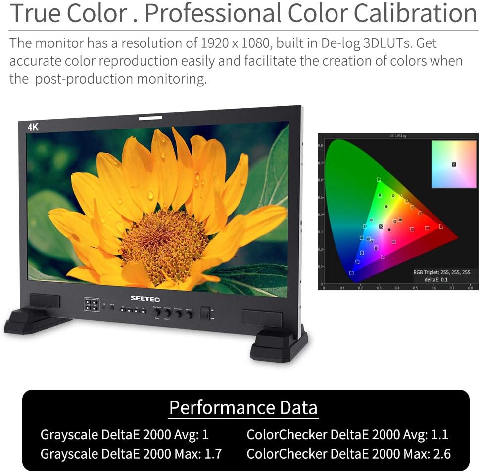 21.5 Inch 3G-SDI 4K HDMI Full HD 1920x1080 Broadcast Studio Monitor E643