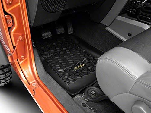 Black Front Floor Mats for Jeep Wrangler JK B39612