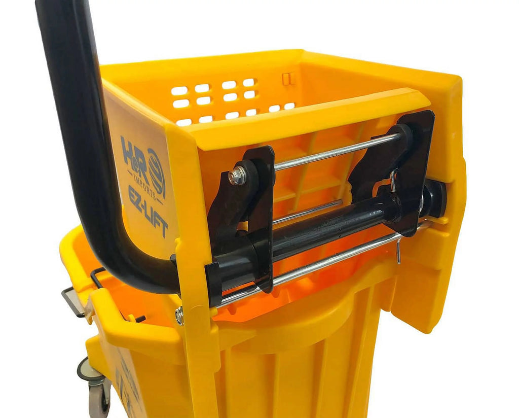 Commercial Mop Bucket with Wringer and Wet Floor Sign V978503