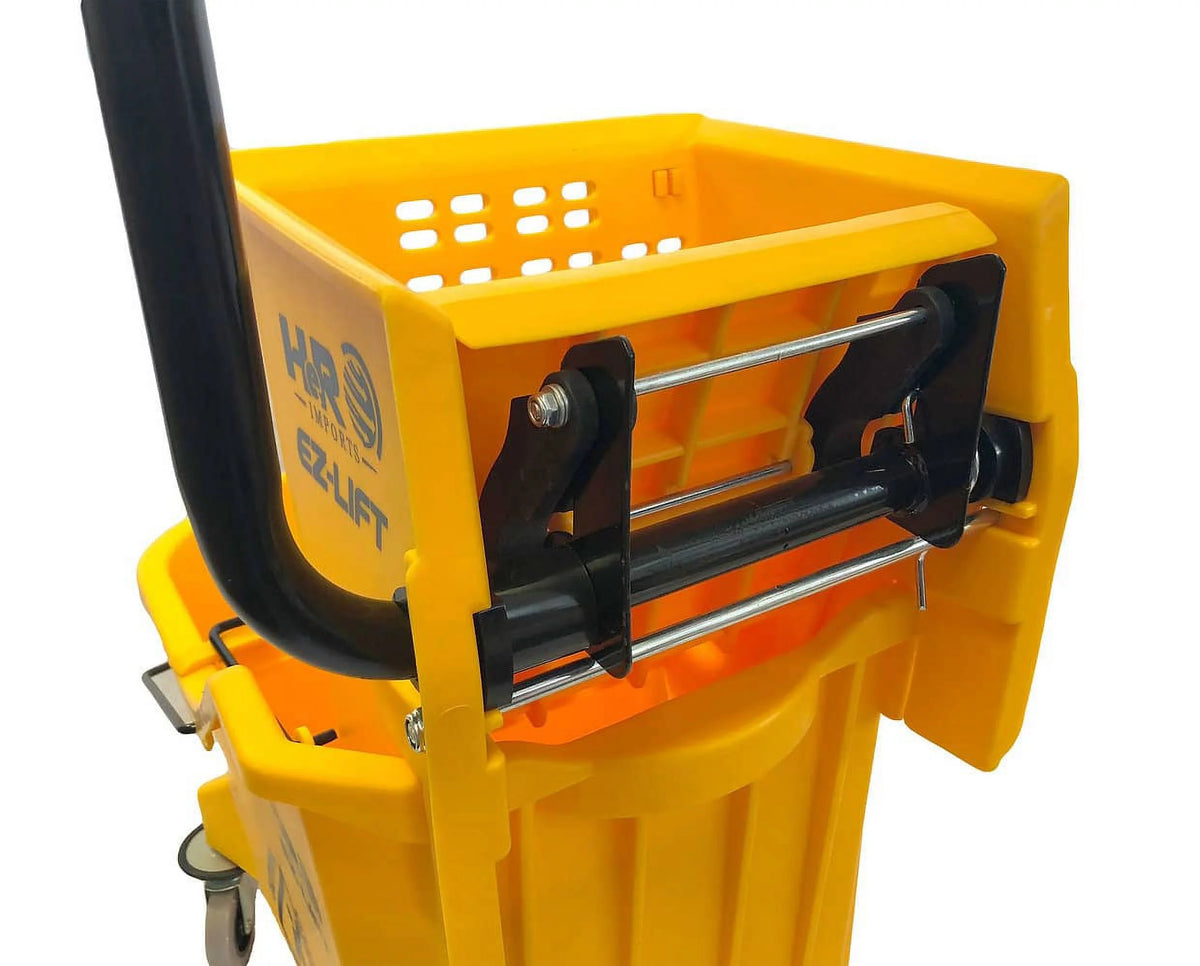Commercial Mop Bucket with Wringer and Wet Floor Sign V978503