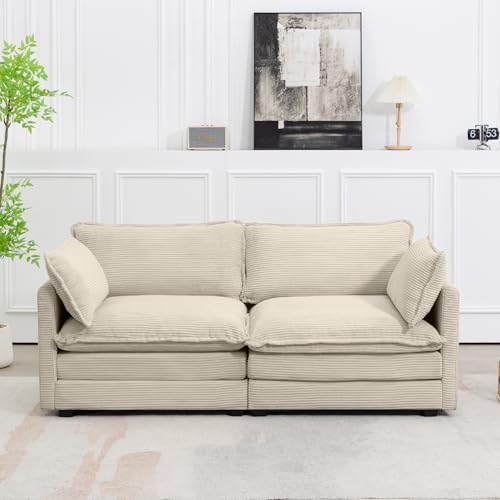 Oversized Modular Sectional Sofa with Movable Ottoman K514