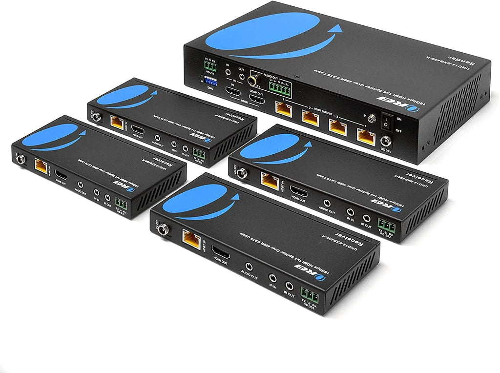 HDMI Extender Splitter 4K Over Single Cable CAT6/7 with IR Remote Y70249