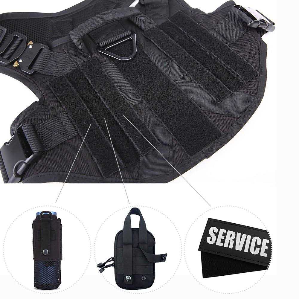 2X Metal Buckle Tactical Dog Harness with Handle N347