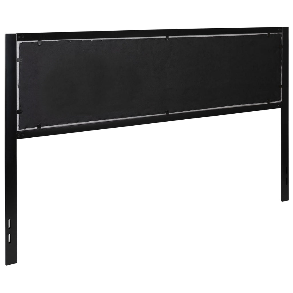 Light Gray Fabric Upholstered King Size Headboard D515