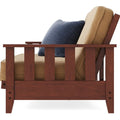 Warm Cherry Oak Futon with Cover F820420