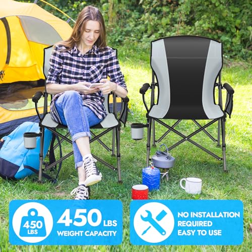 Oversized Folding Camping Chair 2 Pack E836