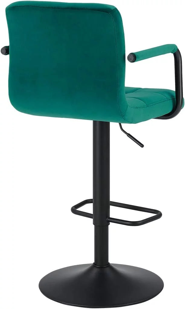 Adjustable Swivel Bar Stools Set of 2 with Back and Arms G601