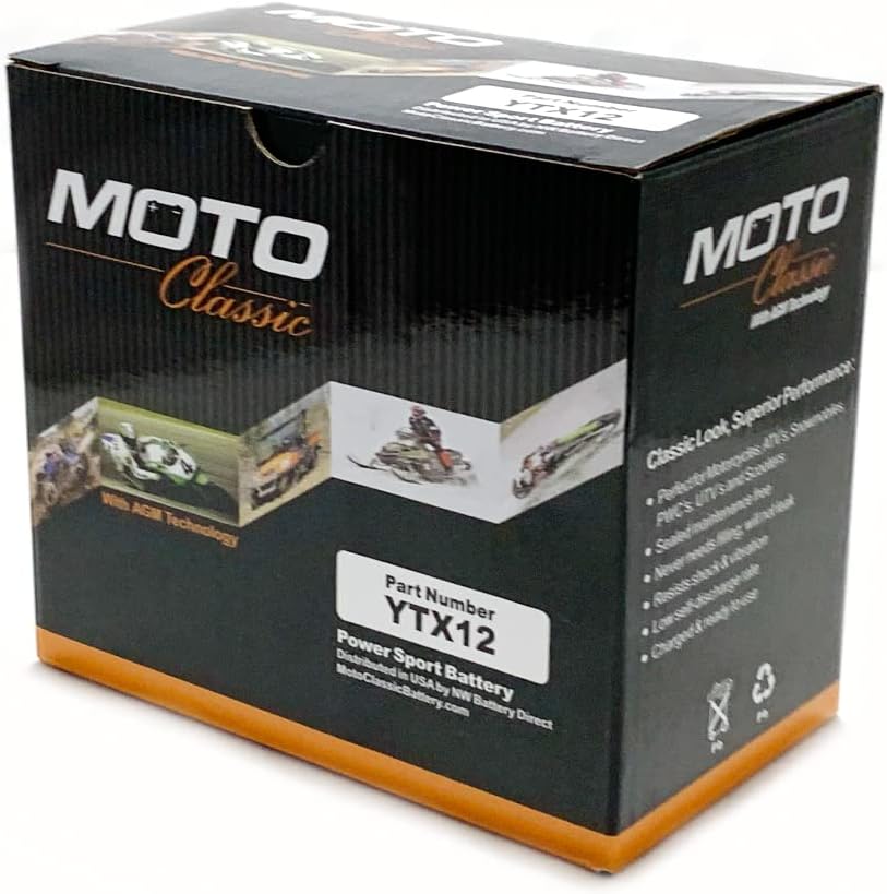 Maintenance Free Sealed AGM 270CCA Battery Q749