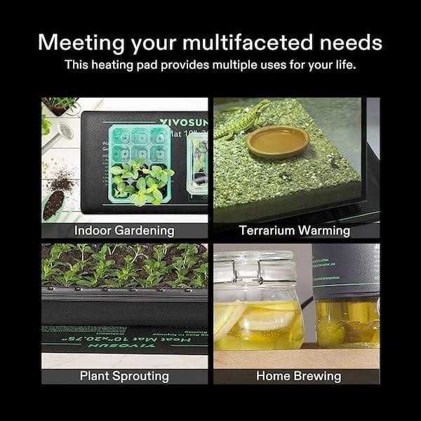 Seedling Heat Mat and Digital Thermostat Combo Set R9638