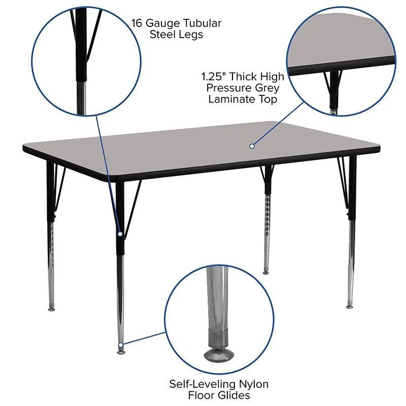 Yellow Rectangular Activity Table M8148
