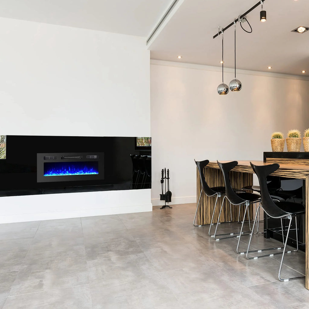36" Electric Fireplace Insert Stove Heater with Remote Control O6949