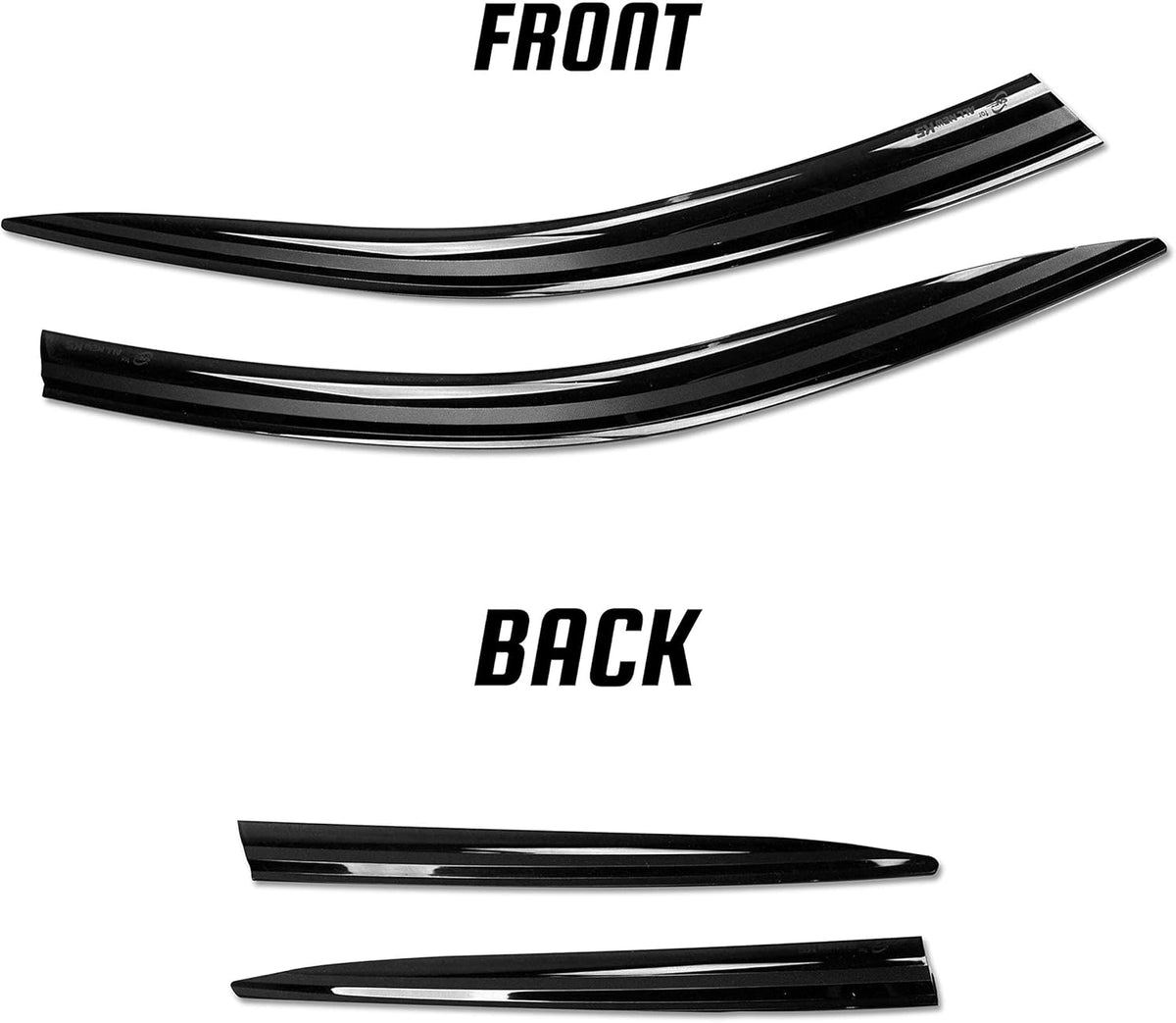 Set of 4 Acrylic Side Window Wind Deflector K644834