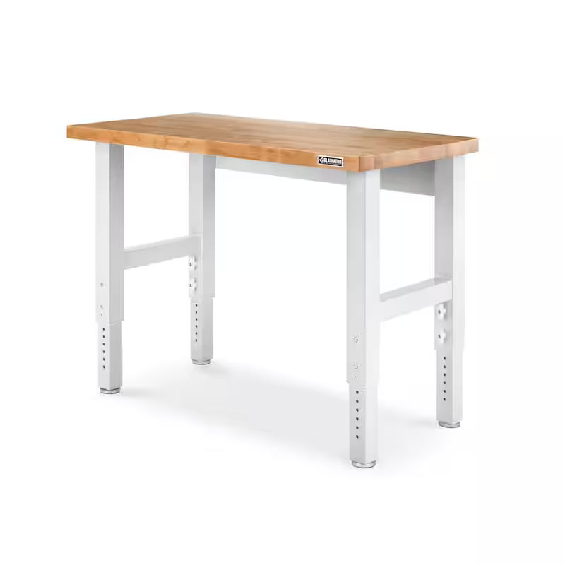 Adjustable Height Hardwood Top Workbench M93784
