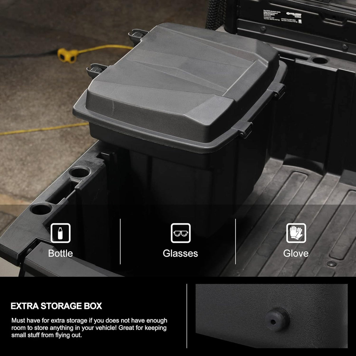 Rear Cargo Box Trunk Bed Tool Storage Bin Q6350
