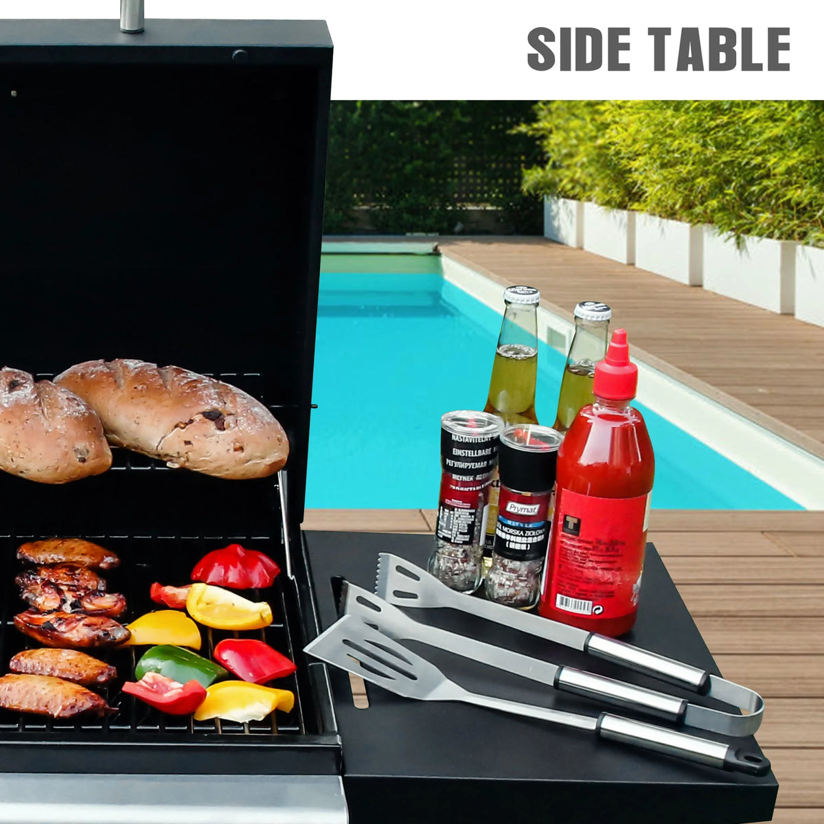 3 Burner Stainless Steel Propane Gas Grill P3705