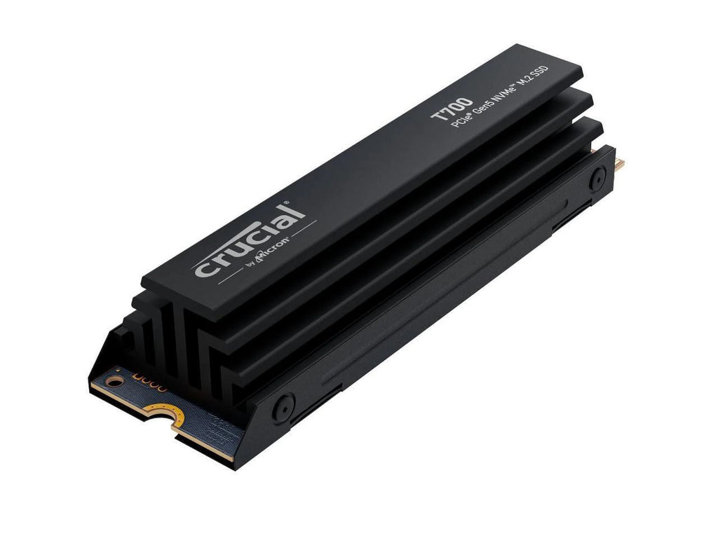 Crucial T700 GEN5 NVME SSD M.2 2280 W/ Heatsink 2TB PCI-Express 5.0 x4 TLC NAND Internal Solid State Drive S45924