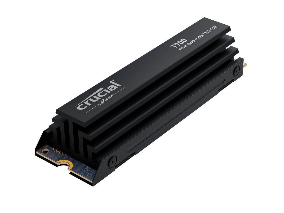 Crucial T700 GEN5 NVME SSD M.2 2280 W/ Heatsink 2TB PCI-Express 5.0 x4 TLC NAND Internal Solid State Drive S45924