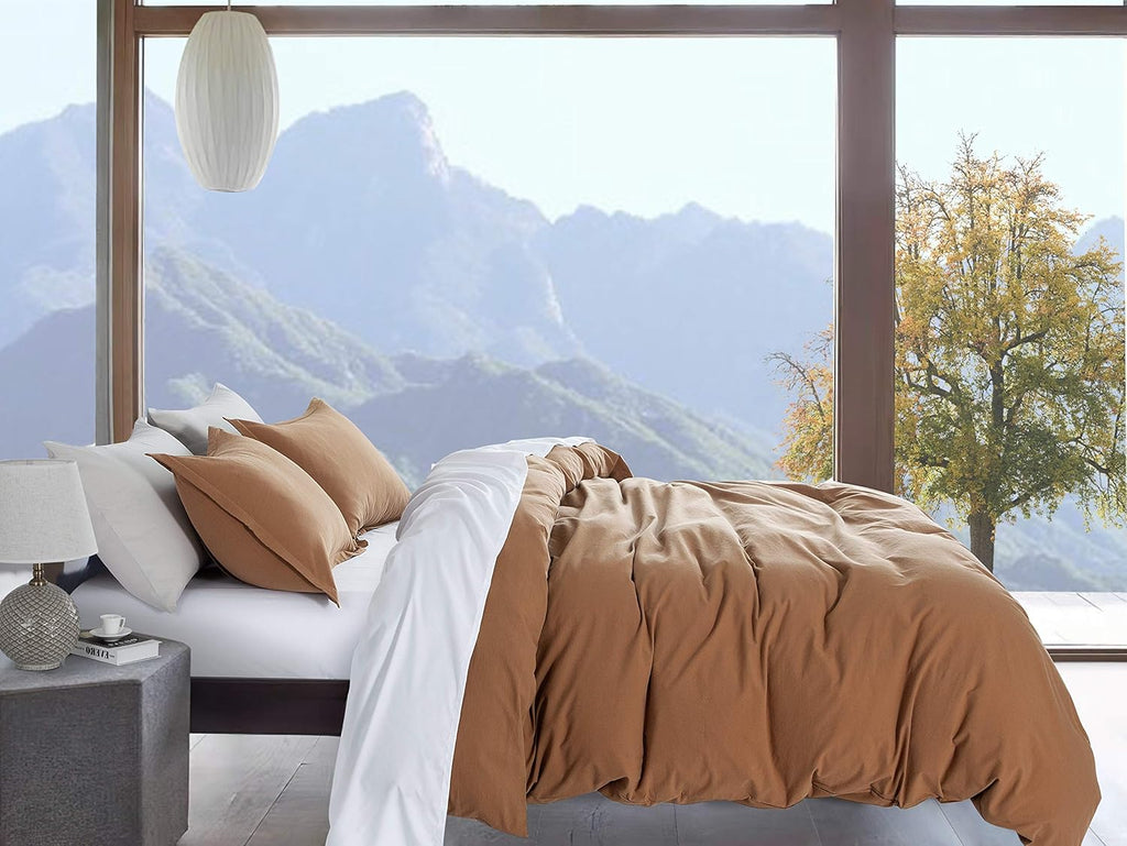 Rust Queen Cotton Duvet Cover Set M94385