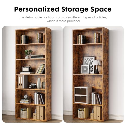 6 Shelf 63 Inch Tall Black Bookcase X99319