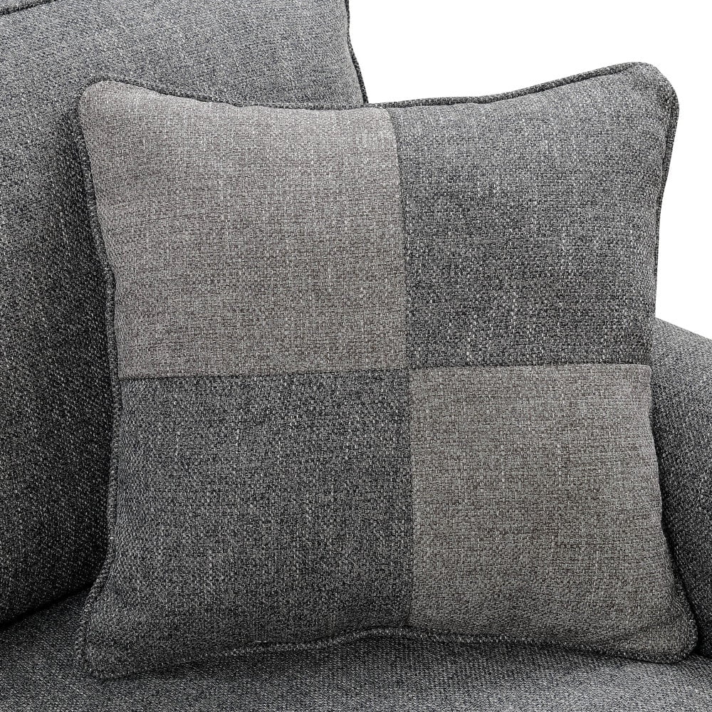 Dark Grey L-Shaped Sectional Sofa Z4895