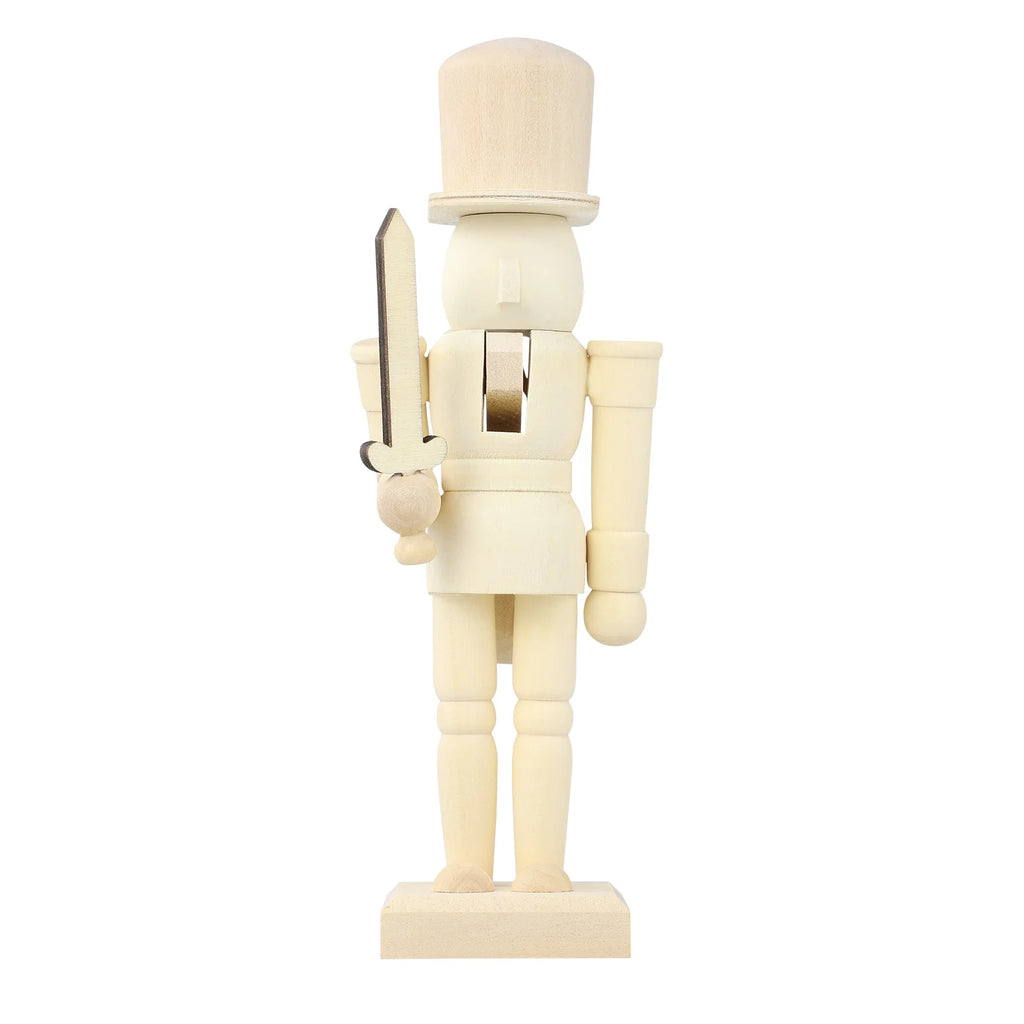 Unpainted Wooden Nutcracker Soldier Z190678