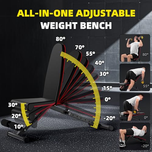 Adjustable Strength Training Weight Bench S73210