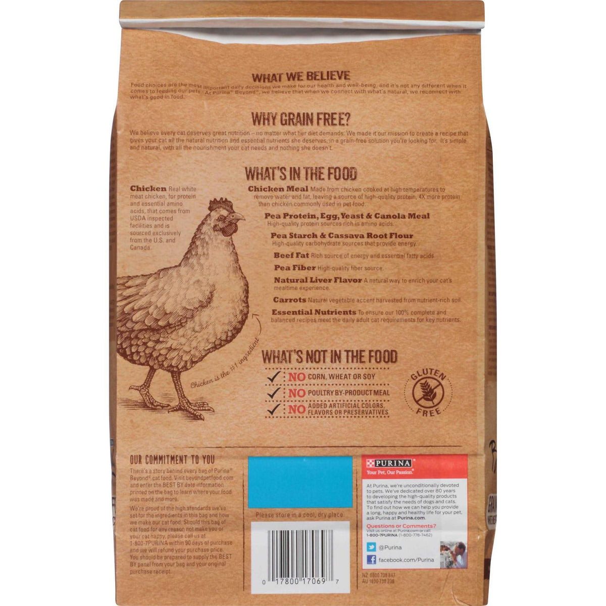 Grain Free White Meat Chicken & Egg Recipe Natural Dry Cat Food J64810