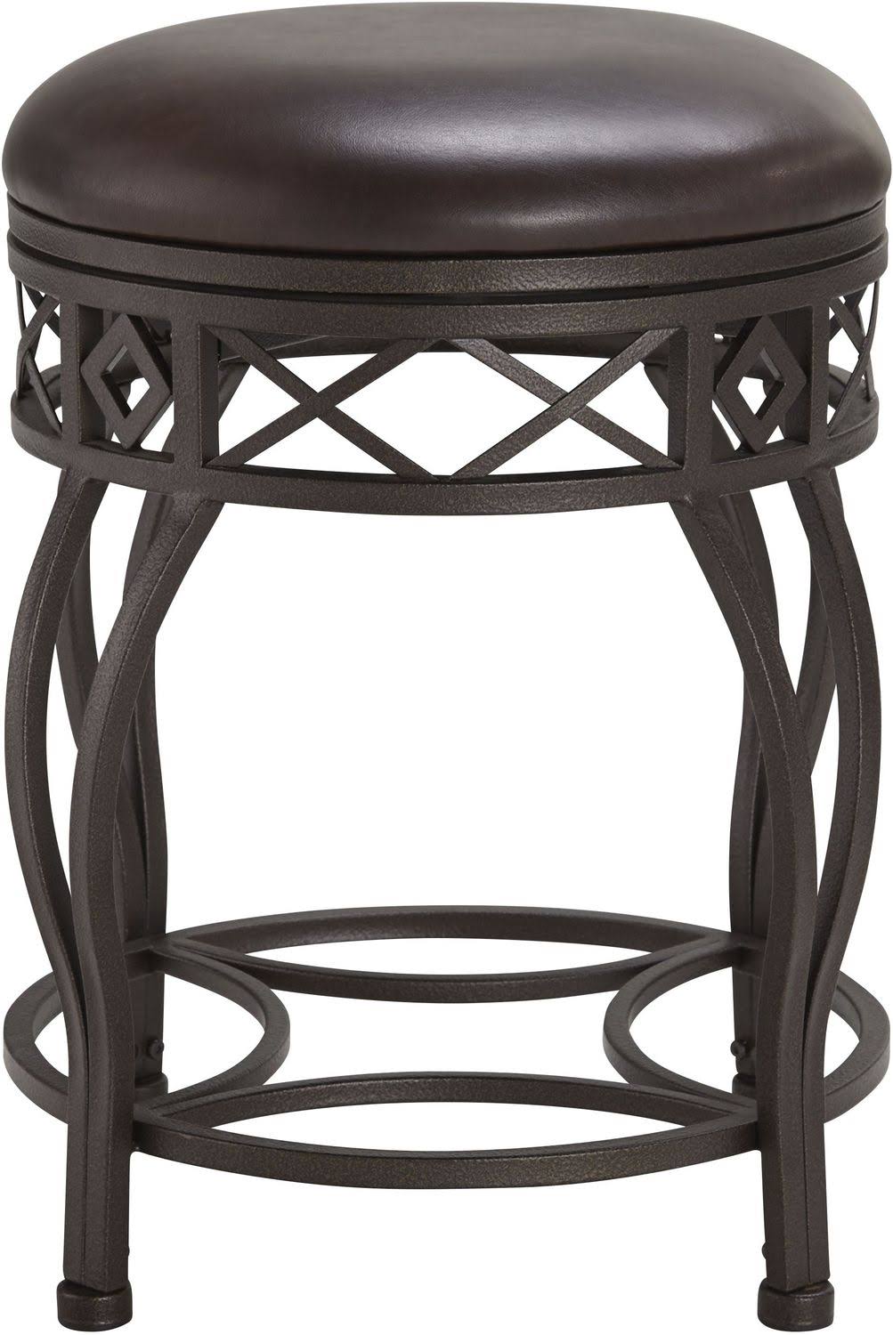 Brown Metal Frame Barstool K97242