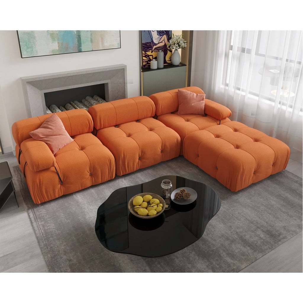 Beige Teddy Sectional Sofa X780