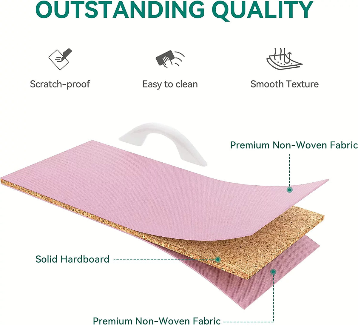 Pink 4 Drawer Fabric Dresser E123018