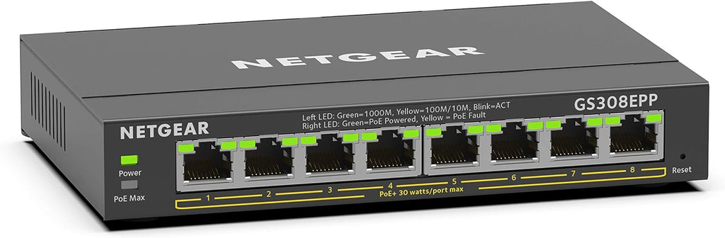 5-Port Gigabit Ethernet Unmanaged PoE Switch with 4 x PoE+ @ 83W E52891