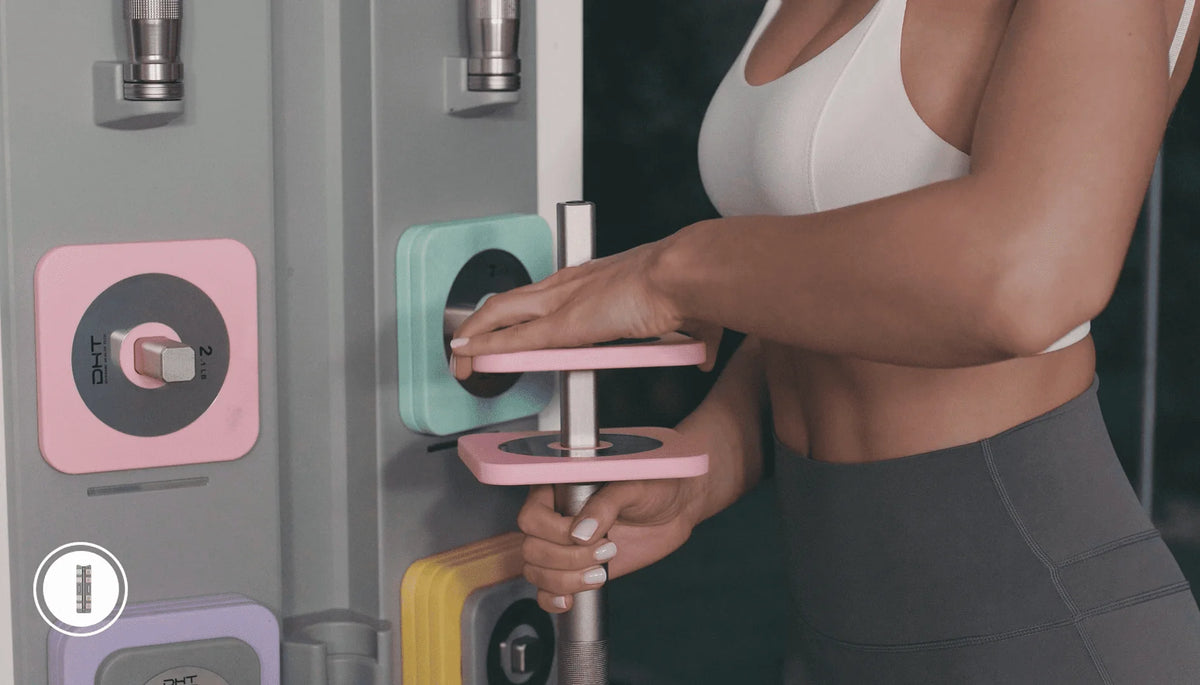 Adjustable Wall Mount Dumbbell & Barbell Set H8653