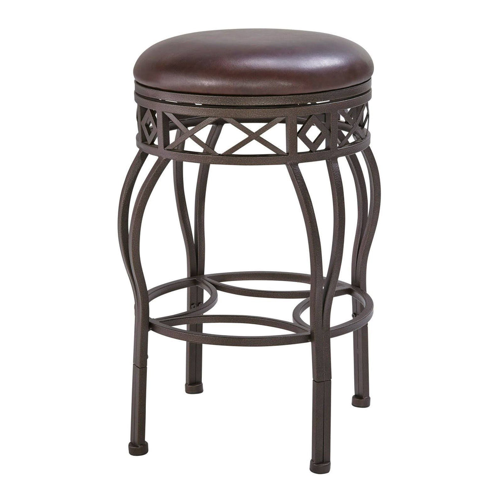 Brown Metal Frame Barstool K97242
