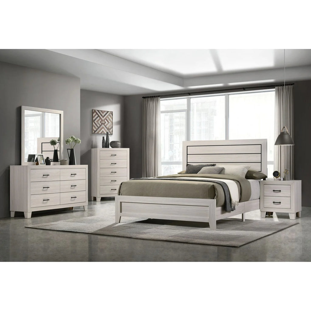 Gray Queen 3PC Panel Bedroom Set R8903