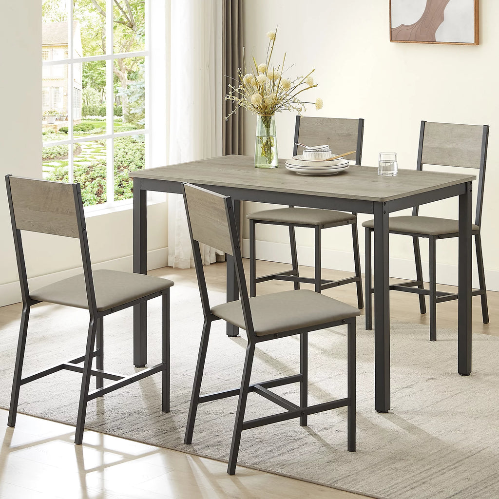 5-Piece Dining Room Table Set with 4 Chairs L110760