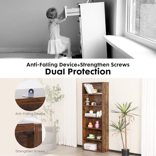 6 Shelf 63 Inch Tall Black Bookcase X99319