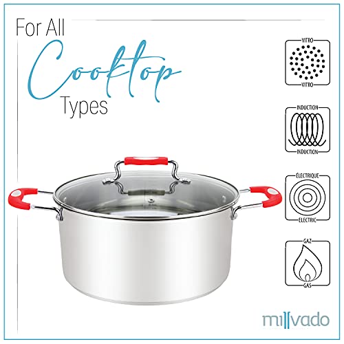 Stainless Steel Casserole Pot, 5 Quart Dutch Oven R9947