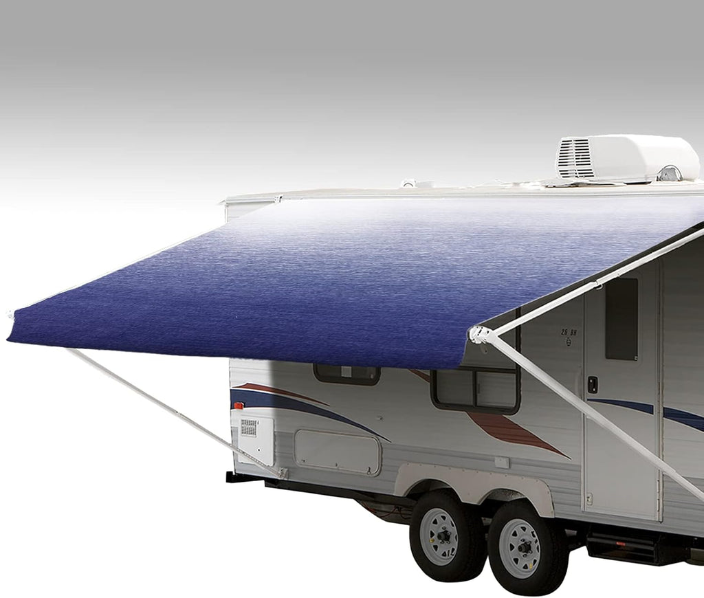 Charcoal Fade 12' RV Awning Fabric Replacement Vinyl F572256